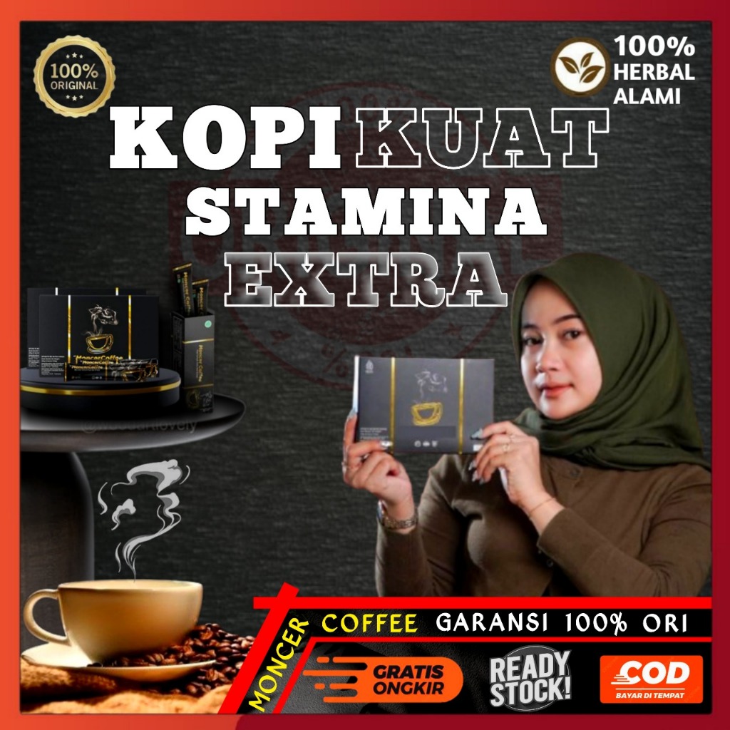 

CoffeeMonceerr Original Kopi Penambah Stamina Pria Perkasa Kuat Tahan Lama Aman Tanpa Efek Samping