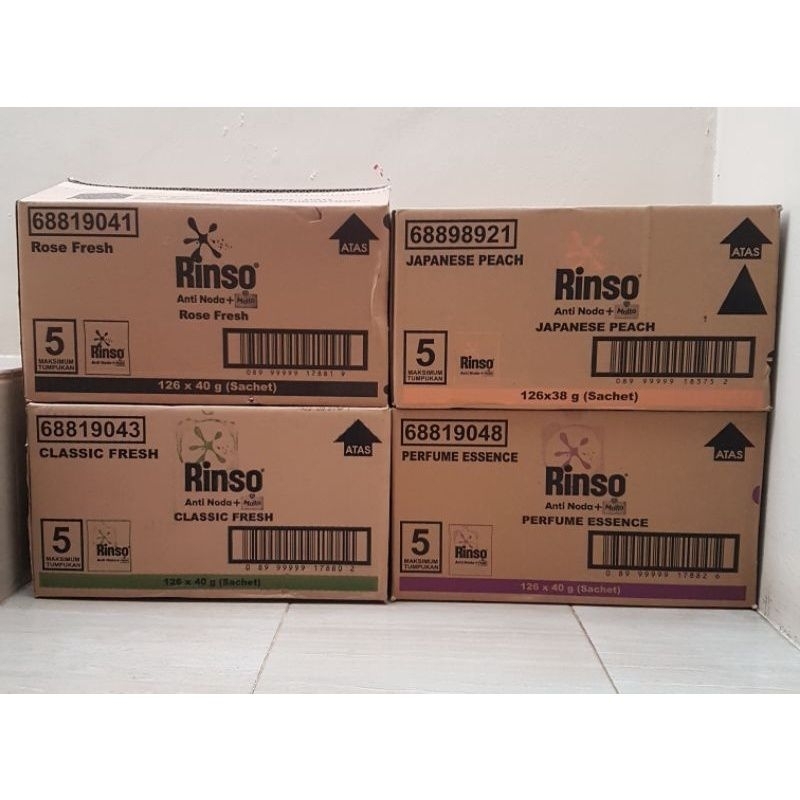 Rinso Molto anti noda Detergen Bubuk 1000 an 40g per [ 1 Dus/126 pcs ]