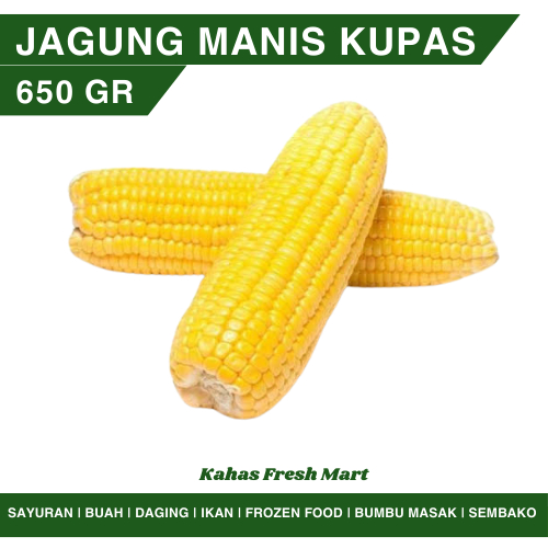 

Jagung Manis Kupas Segar 650gr - 2pcs