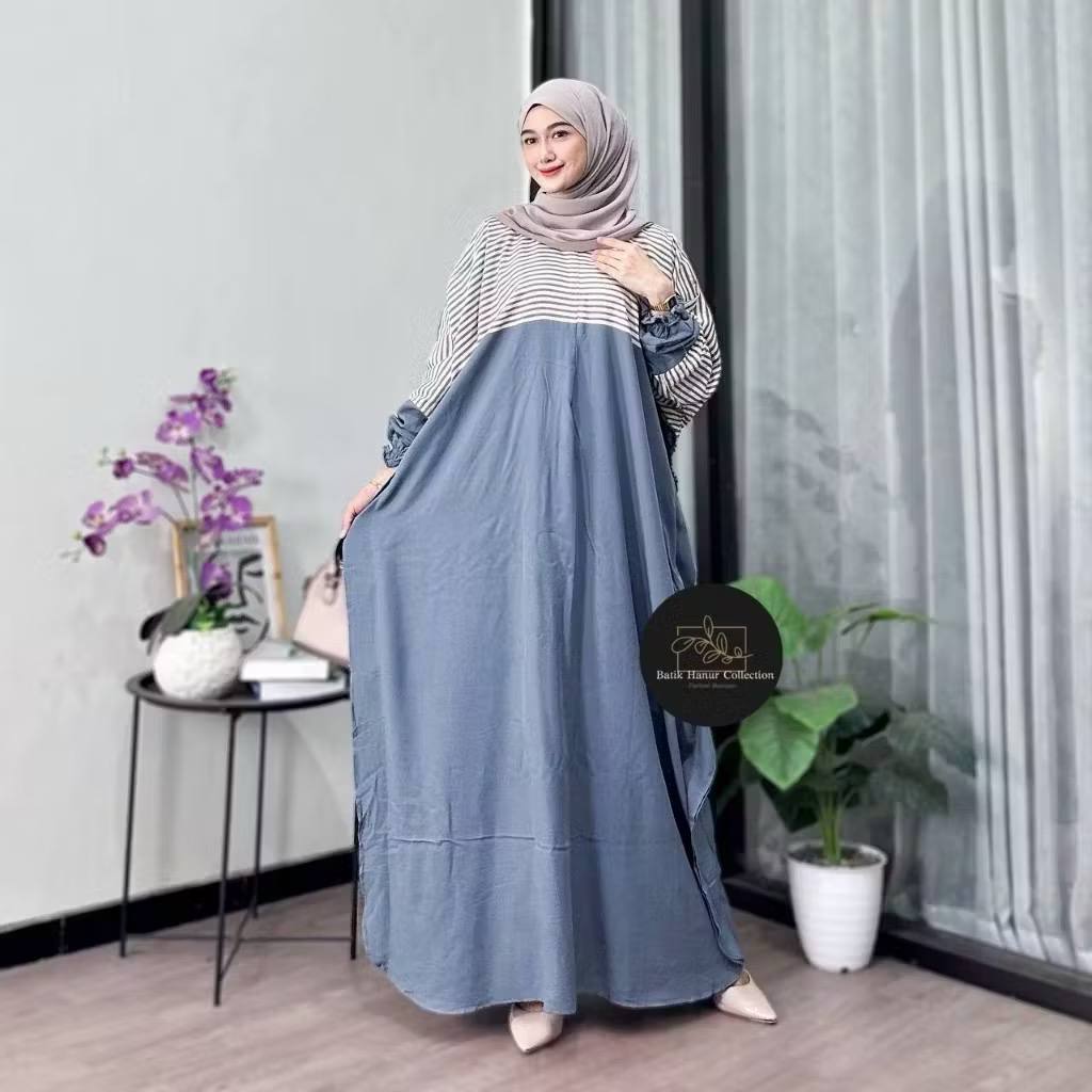 Kaftan Ara Motif Mewah Rayon super Batik Pekalongan Original Kaftan Daster Jumbo