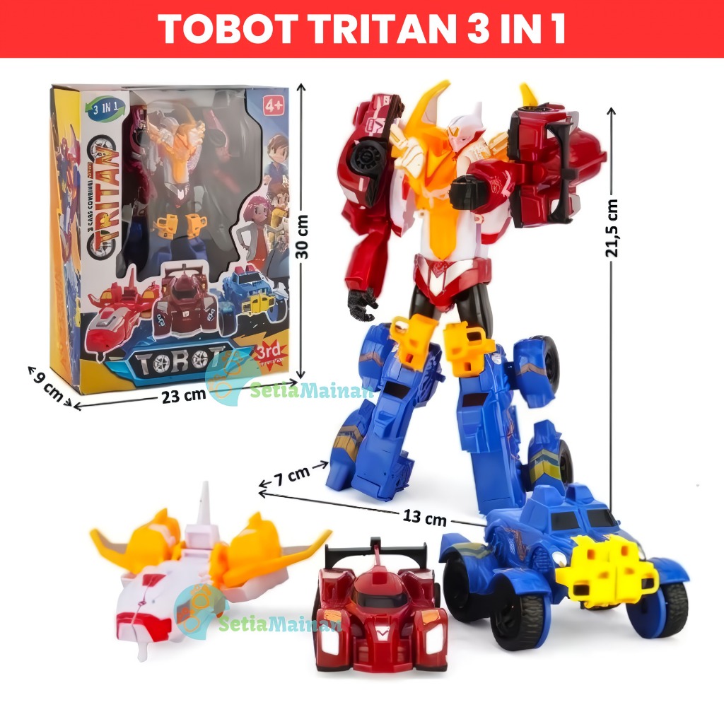 Mainan Anak Robot Robotan Berubah Mobil Pesawat Mini XYZ Transform 3 in 1 | mainan koleksi laki laki