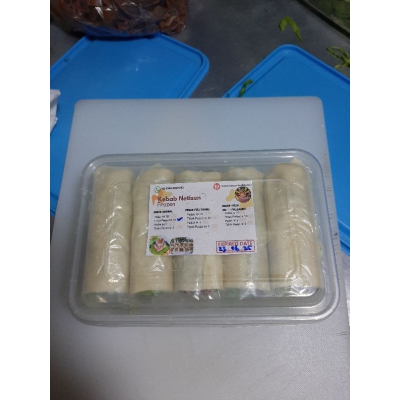 

Kebab frozen +keju isi 5 pcs per box 500ml premium