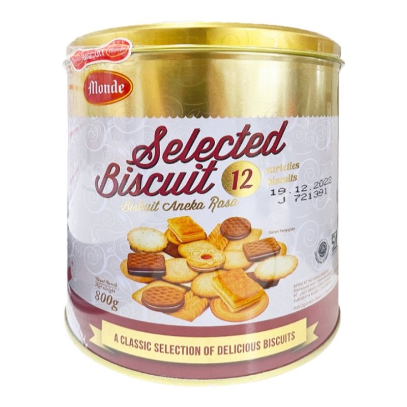

Monde selection biskuit gold assorted kemasan kaleng 800 gram