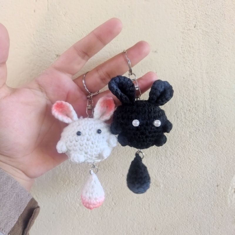 Couple Gumiho || Keychain 2pcs || Gantungan Kunci || Amigurumi || Request Chat Admin || @handmade_by