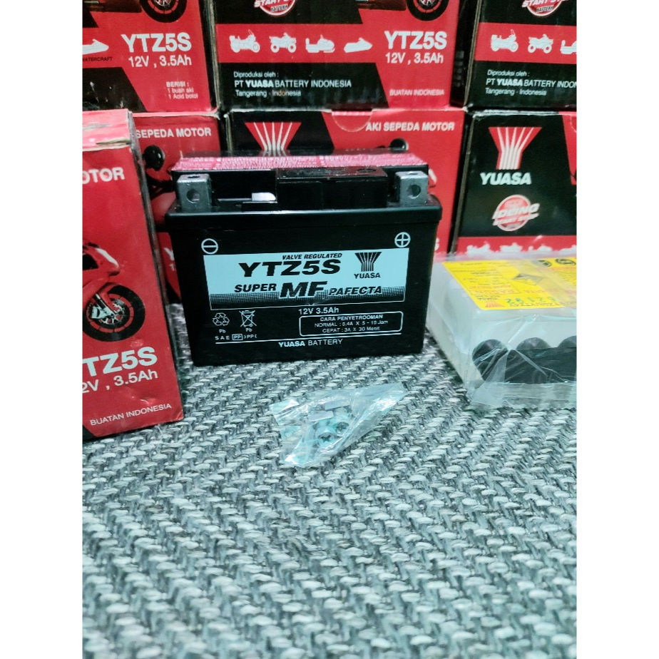 Aki Accu Yuasa MF YTZ5S untuk Beat Karbu Vario 110 Karbu