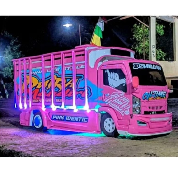 PROMO MURAH, MAINAN ANAK MINIATUR TRUK OLENG, FUL VARIASI, TERPAL, LAMPU, STIKER, BISA OLENG OLENG, 