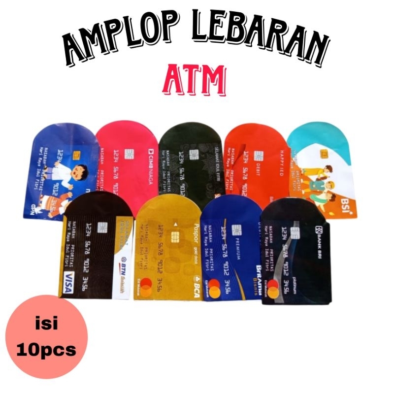

Amplop Lebaran Uang dan ATM Medium isi 10pcs/Amplop Lebaran/ Medium