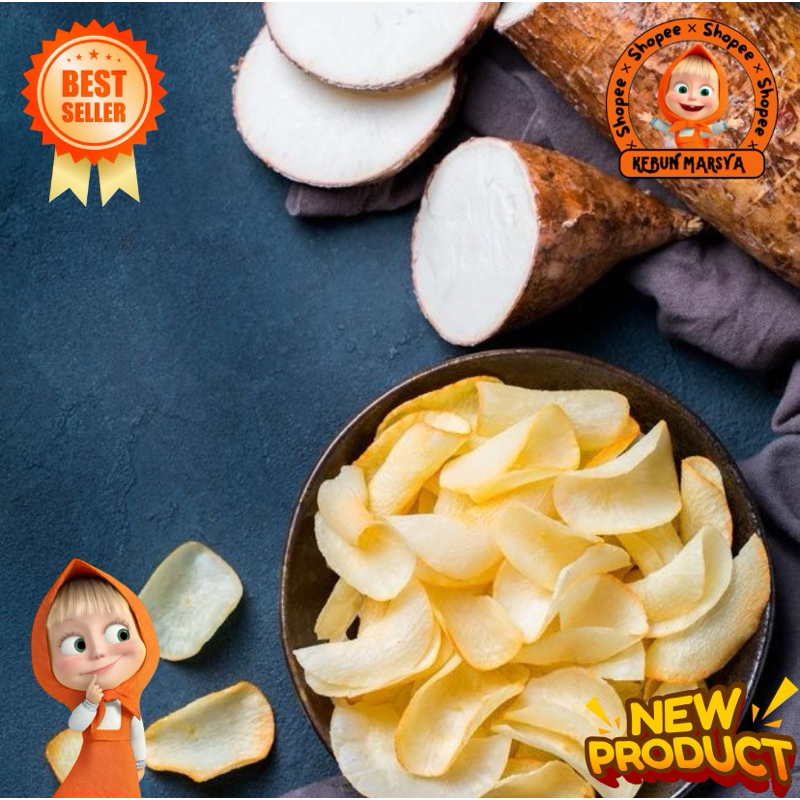 

1Kg Singkong Segar Bahan Untuk Keripik Singkong