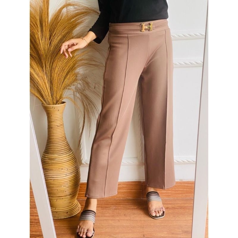 Cinta - Kulot Huruf H Scuba Premium Untuk Orang Dewasa//Kulot Scuba  Premium Huruf H Untuk Wanita