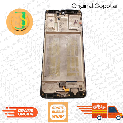 Tatakan Lcd Frame Lurus Samsung A31 Sidik Jari Original Copotan