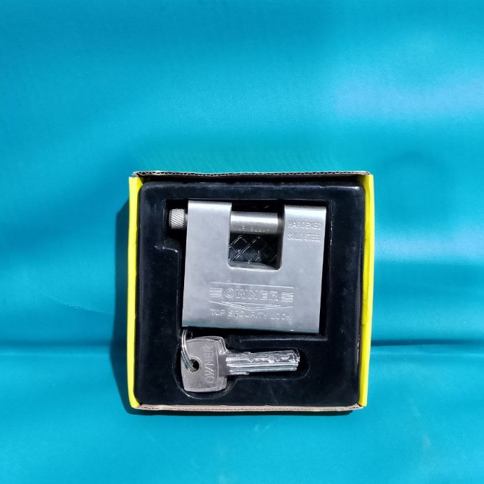 Gembok Segi  / Gembok Kotak Kunci Samping Merk Owner