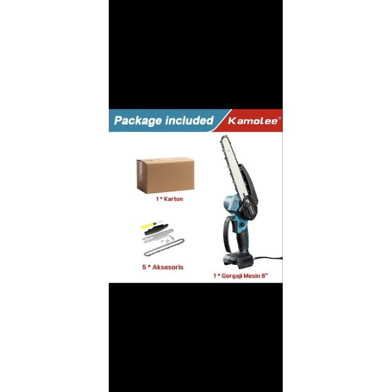 Chainsaw kamolee 8inch brushless