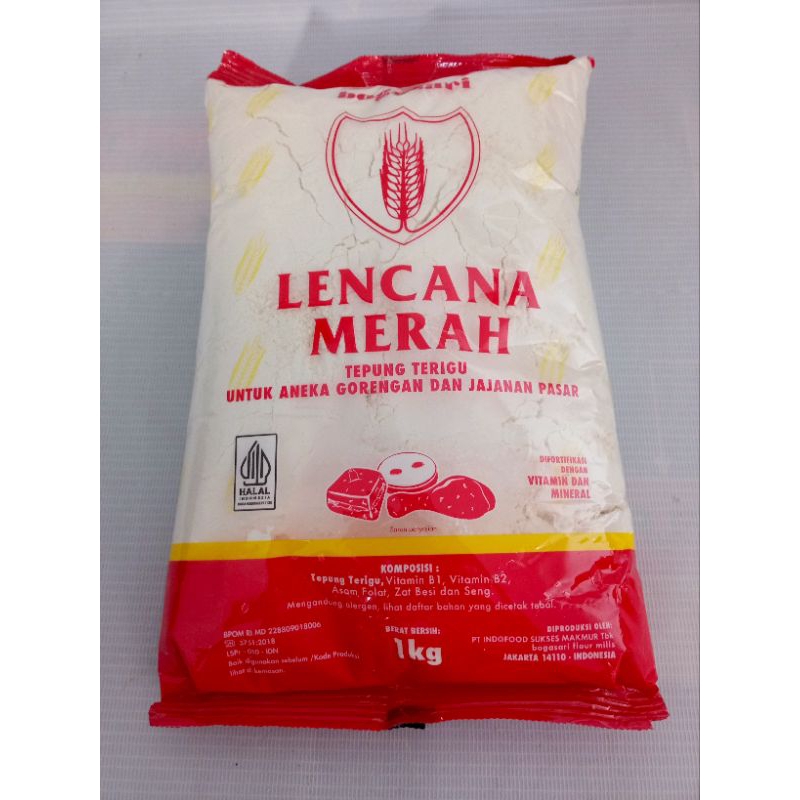 

TEPUNG TERIGU LENCANA MERAH 1KG TEPUNG MURAH