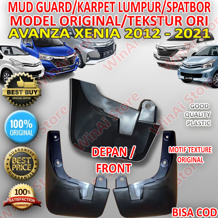 New MUD GUARD-KARPET LUMPUR-SPATBOR SPAKBOR AVANZA/XENIA 2012-2021 DEPAN - MODEL ORI KUALITAS SUPER