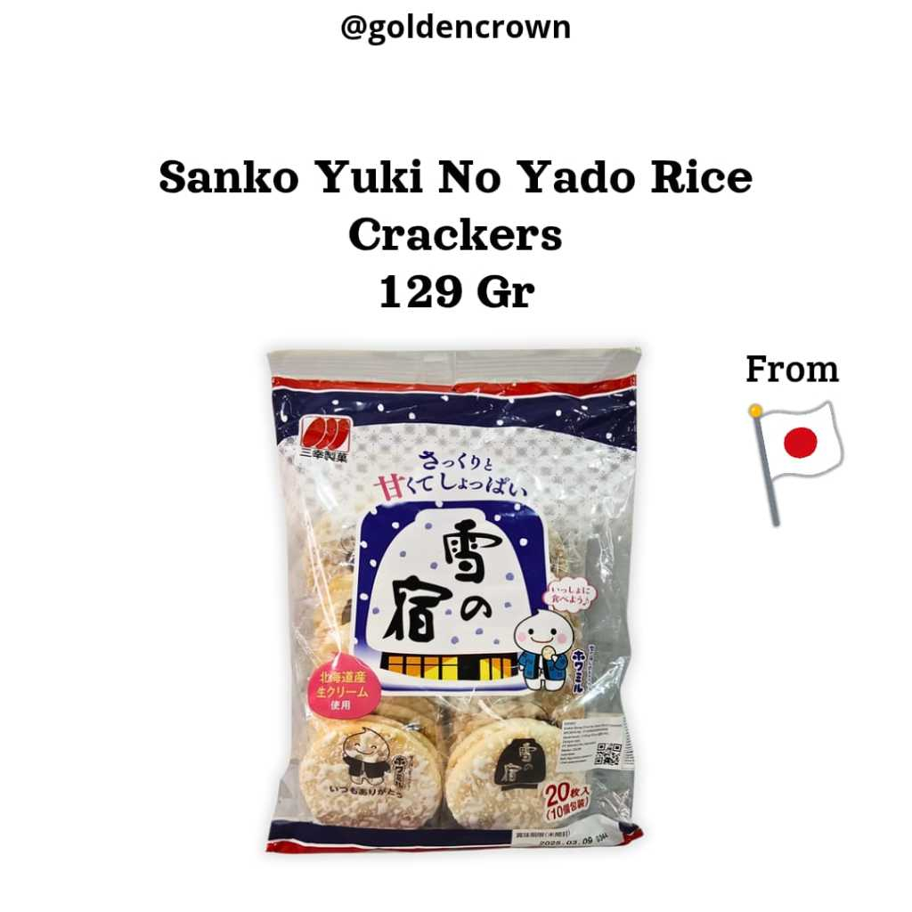 

Sanko Yuki No Yado Rice Crackers / Kreker beras 129g
