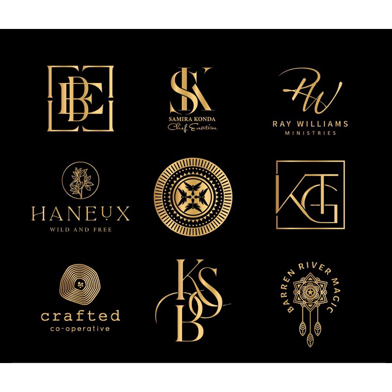 

(DRAN CUSTOM MONOGRAM) JASA BIKIN DESAIN LOGO OLSHOP BISNIS SIMPLE