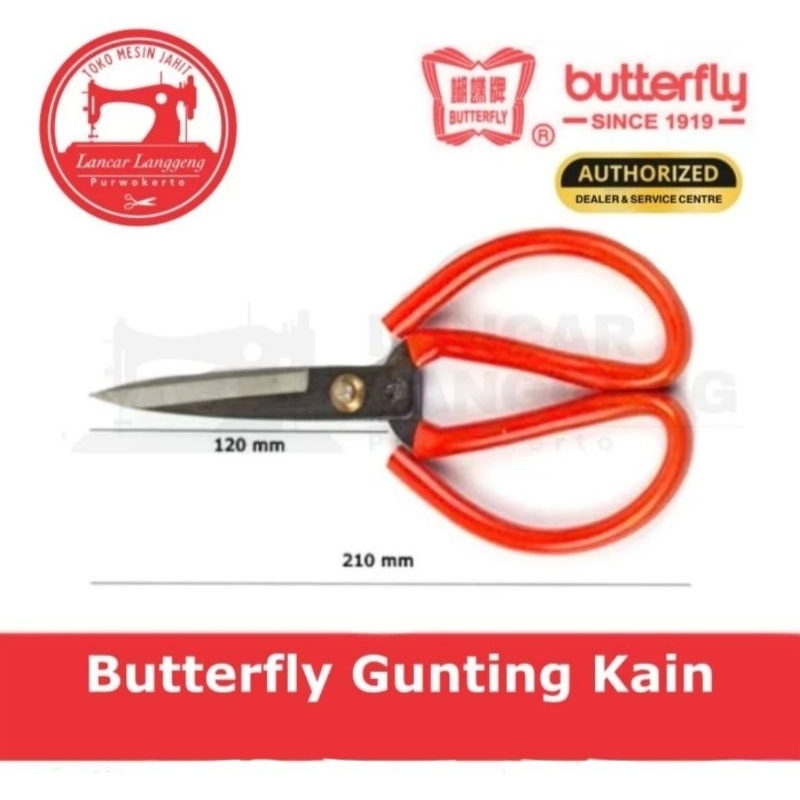 

Gunting Kodok Kain Butterfly