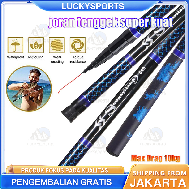 Joran Tegek 2.7M-7.2M Joran Pancing Fishing Pole Fishing Rod / joran tegek super kuat 10kg / tegek h