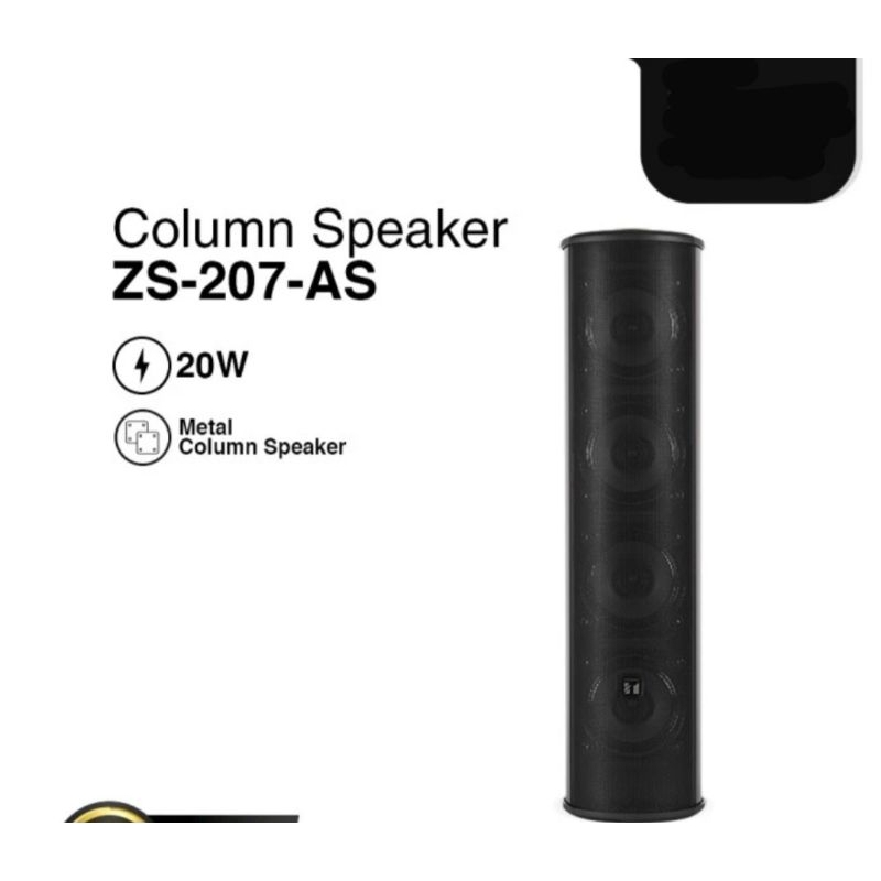 TOA ZS-207-AS Metal Column Speaker 20 Watt