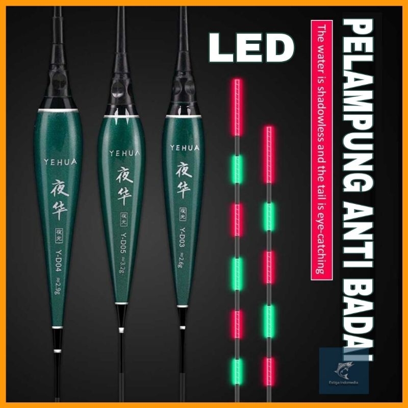 Pelampung Anti Badai Elektrik Bahan Kayu dengan LED Import