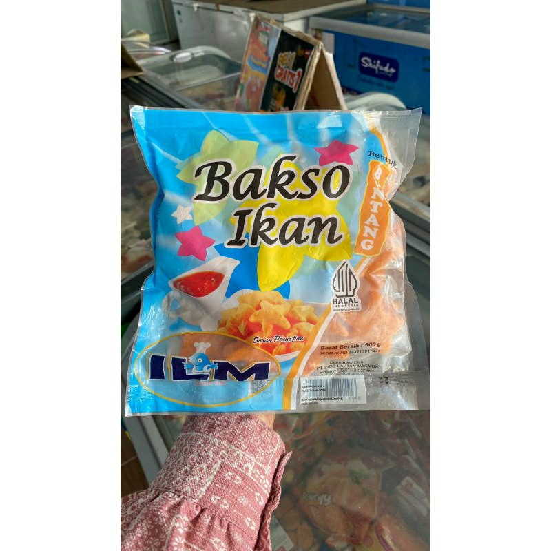 

ILM Bakso Ikan Bintang 500g Frozen food cik ntik Jambi cemilan jajanan seblak korea jepang