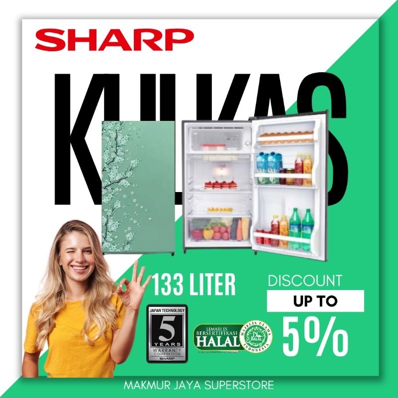 KULKAS SHARP SJN162D SH