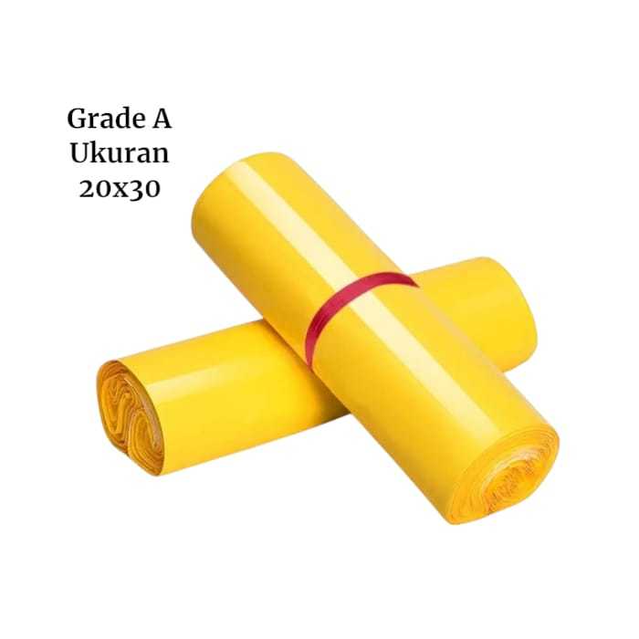 

(20x30) Plastik Polymailer Kuning Grade A isi 100pcs