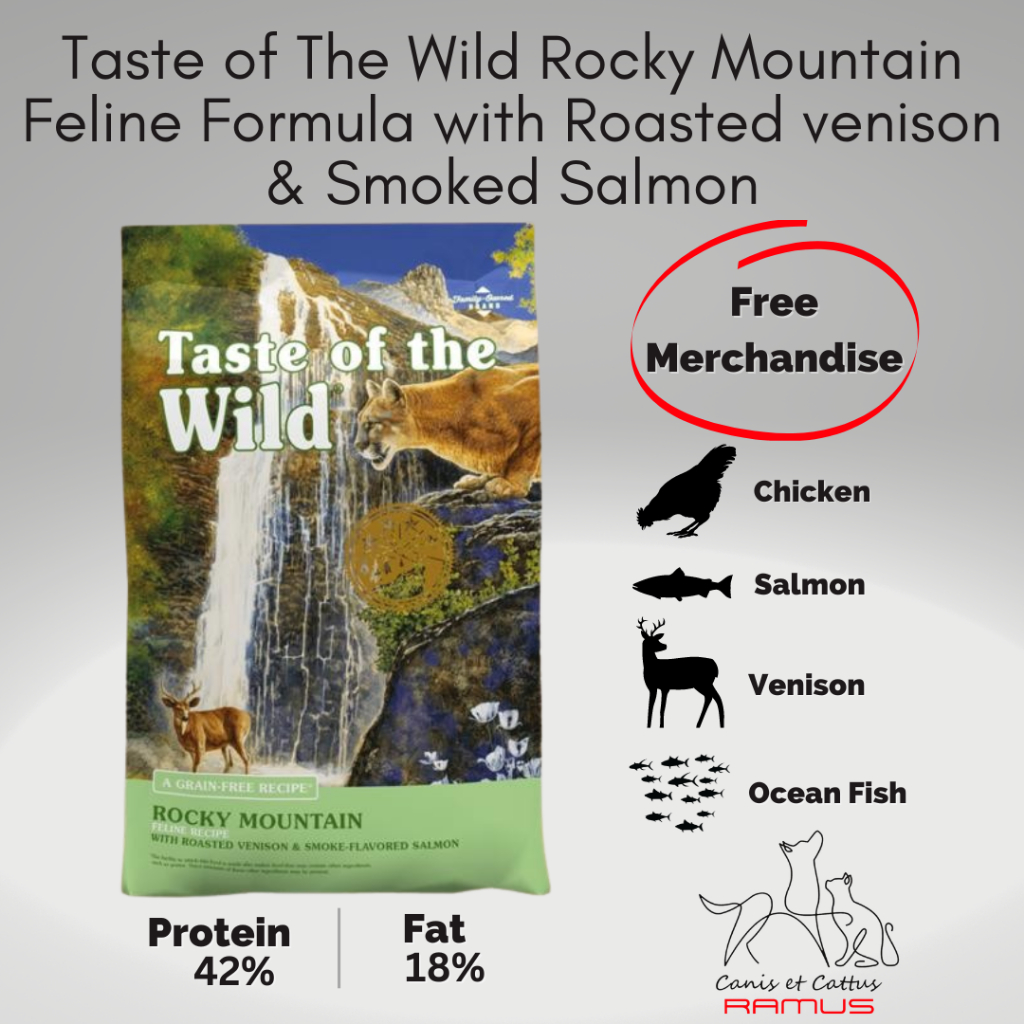 Taste Of The Wild Rocky Mountain Feline Venison & Salmon 6,6 kg