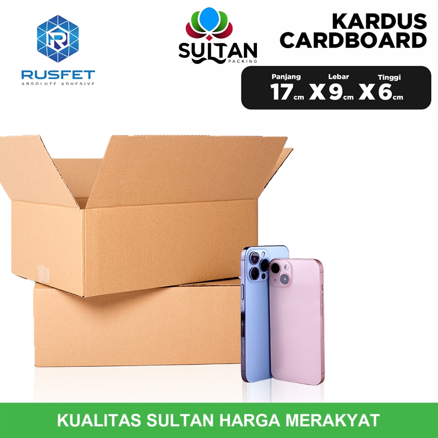 

KARDUS PACKING KARTON BOX 17x9x6cm Dus Kotak Packaging Polos tebal KARDUS BESAR
