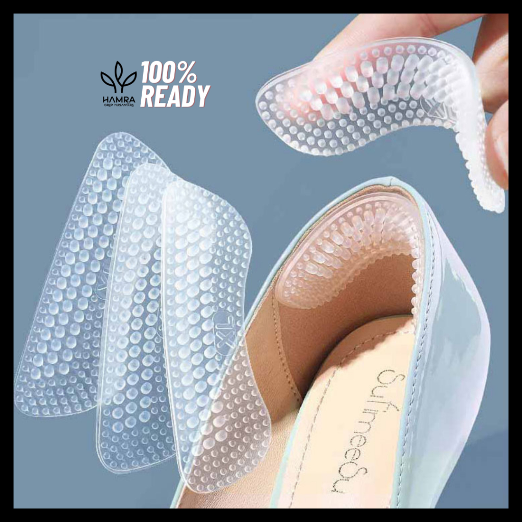 Insole Pelindung Tumit / Insole Silicone Bantalan Silikon Tumit 1 Pasang Insole Busa Pelindung Tumit