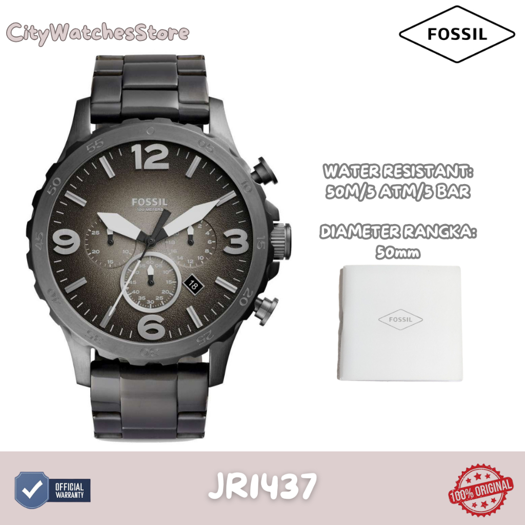 Jam Tangan Pria Fossil Original Bergaransi 1 Tahun Resmi - JR1437 / Jam Ori / Jam Tangan Baru / Jam 