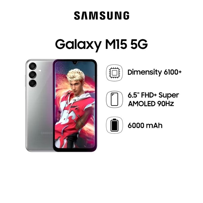 HP SAMSUNG M15 5G RAM 6/128GB GARANSI RESMI