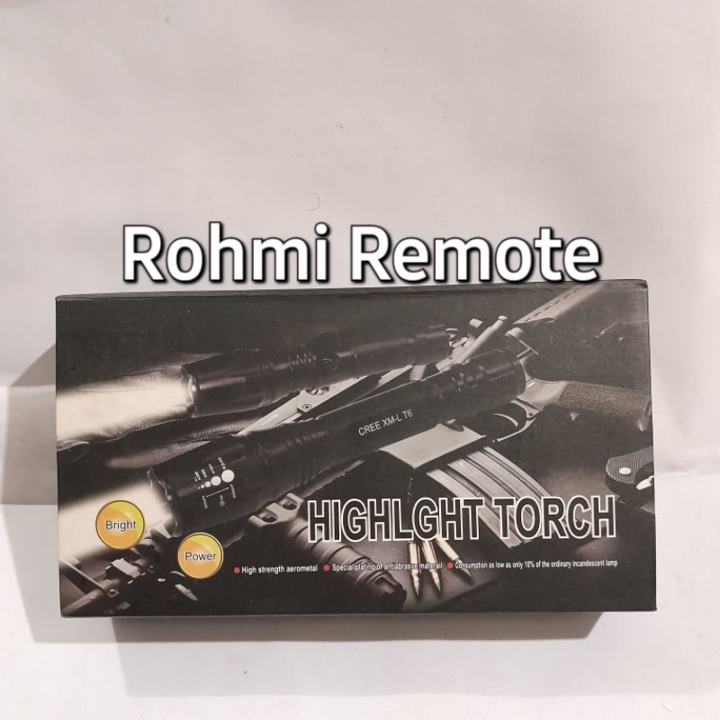 LAMPU SENTER TANGAN LED POLICE SWAT T6 HIGHLIGHT TORCH BRIGHT POWER