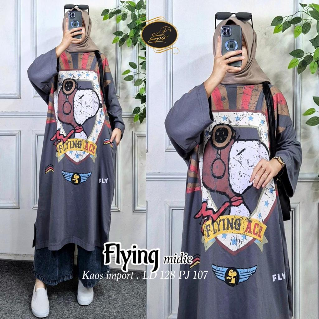 MIDI DRESS JUMBO WANITA SIZE XXXL KOREAN STYLE MOTIF TERBARU PAKAIAN WANITA BAJU DRESS