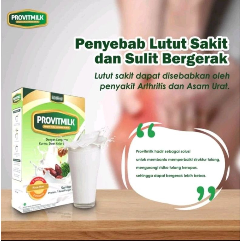 

Susu Etawa Provitmilk, 40 % susu etawa lebih tinggi mengandung herbal madu, daun kelor dan kurma