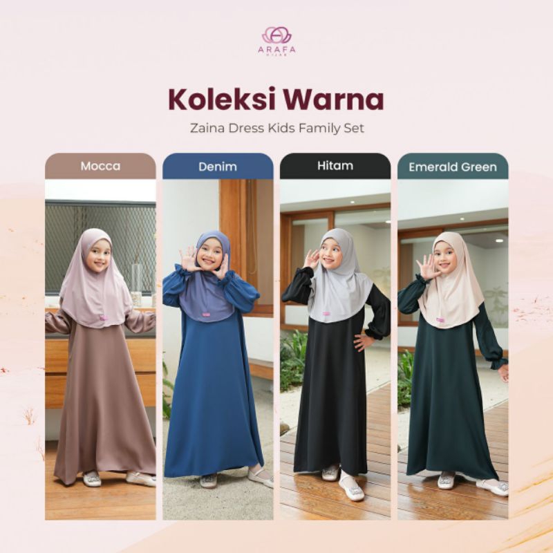 ZAINA DRESS KIDS /GAMIS ANAK PEREMPUAN