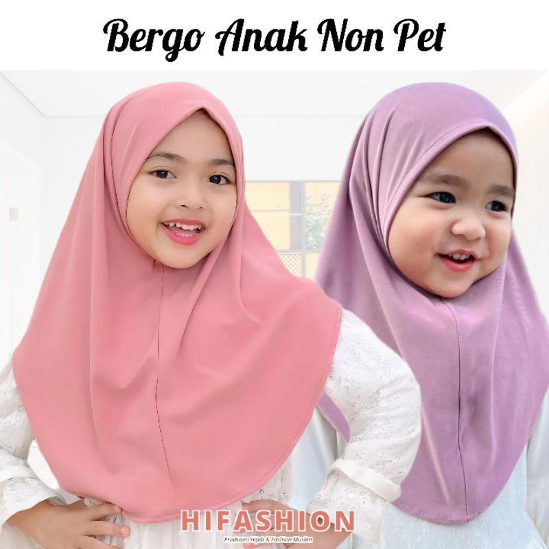 Bergo Anak Instan Non Pet Jersey