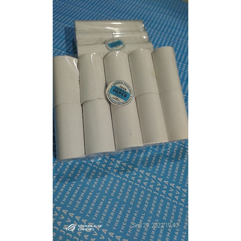 

Kertas Thermal 57x30 per pack (10pcs)