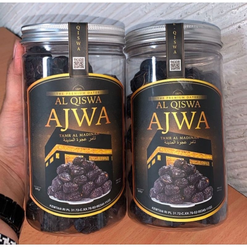 

Kurma Ajwa/kurma nabi Al Qiswa premium 500gr