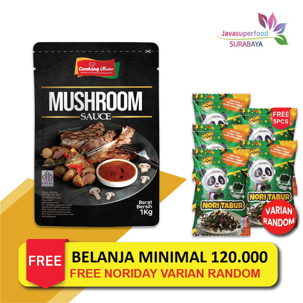 

Cooking Master - Saus Jamur / Mushroom Sauce Saus Jamur Mushroom Sauce 1KG
