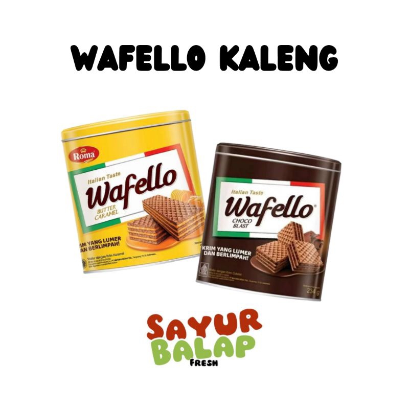 

Wafello Kaleng 234gr Roma Wafello Chocoblast Wafer Wafello Buttercaramel