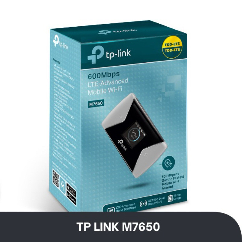 TP-LINK M7650 600Mbps 4G LTE Advanced Mobile Wi-Fi