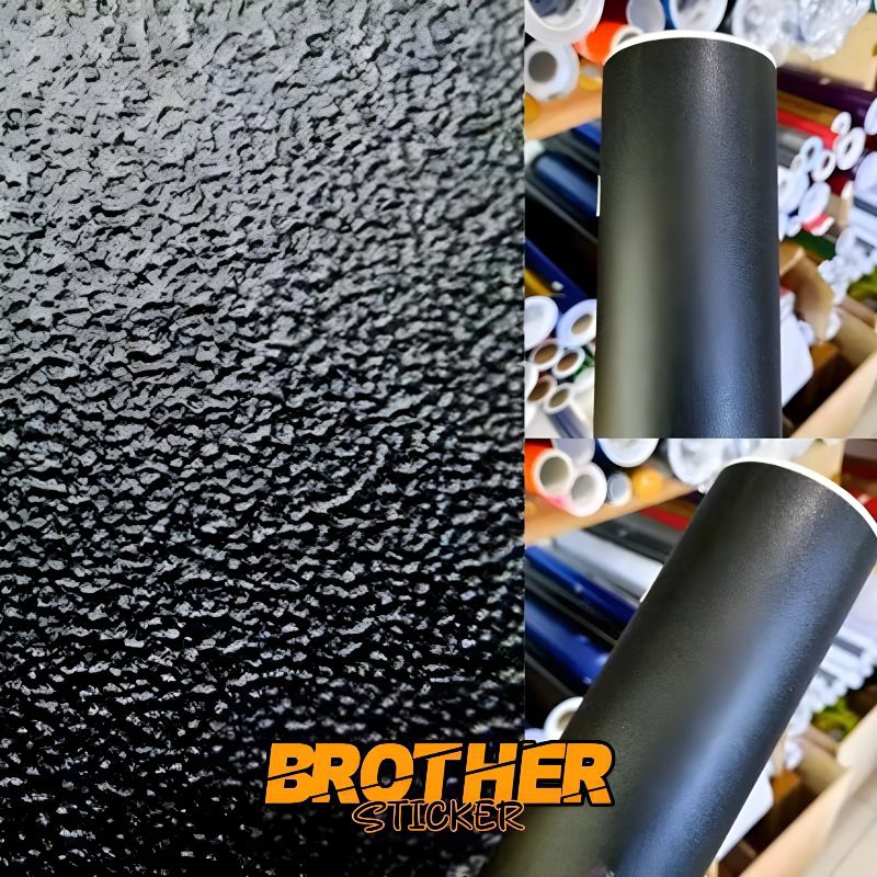 stiker skotlet hitam kulit jeruk sticker motif kulit jeruk scotlet hitam doff kasar