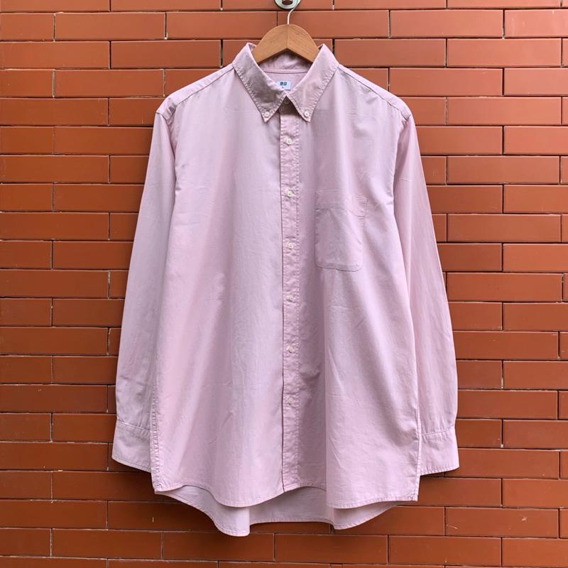 Uniqlo cotton pocket pink XL