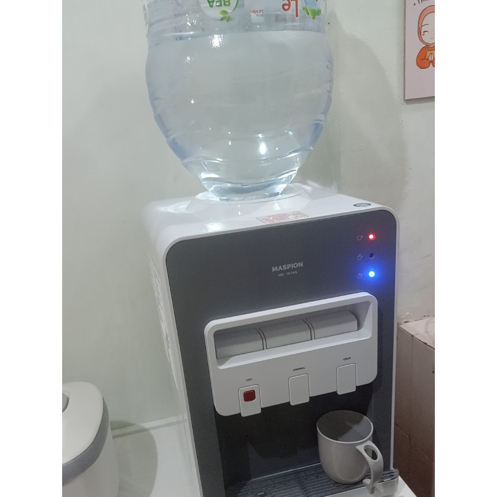 Maspion Dispenser Meja MD19 pas Cold Hot normal water Dispenser