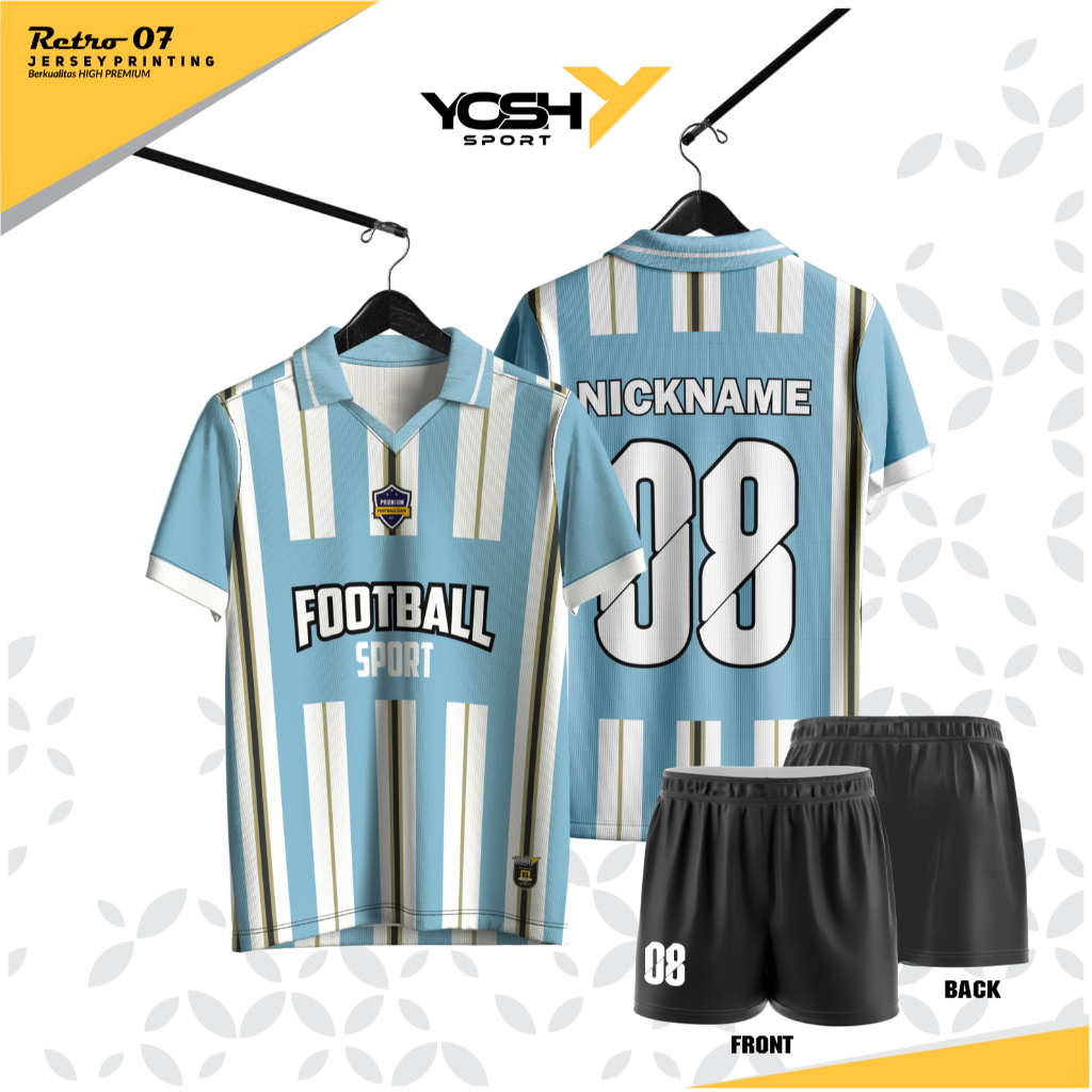 JERSEY VINTAGE RETRO jersey vintage retro FOOTBALL CLUB  INDONESIA