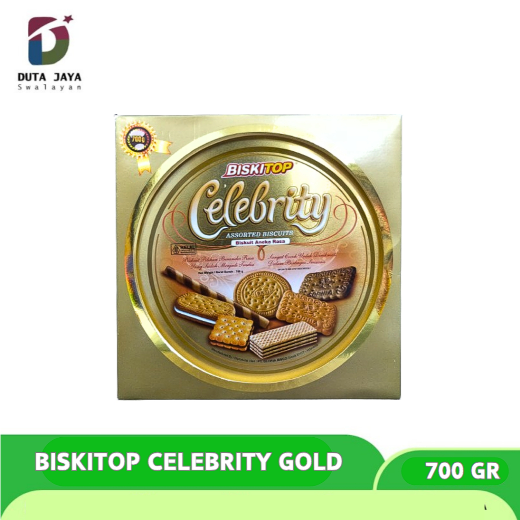 

Biskitop Celebrity Gold Biskuit Aneka Rasa Kemasan Kaleng 700 gr// Biskitop Romance Assorted Biscuits Kaleng Segi 700 gr