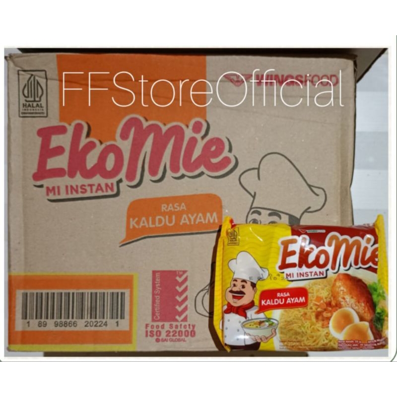 

EKOMIE Mie Instant Kaldu Ayam 1 Dus isi 40 Bks