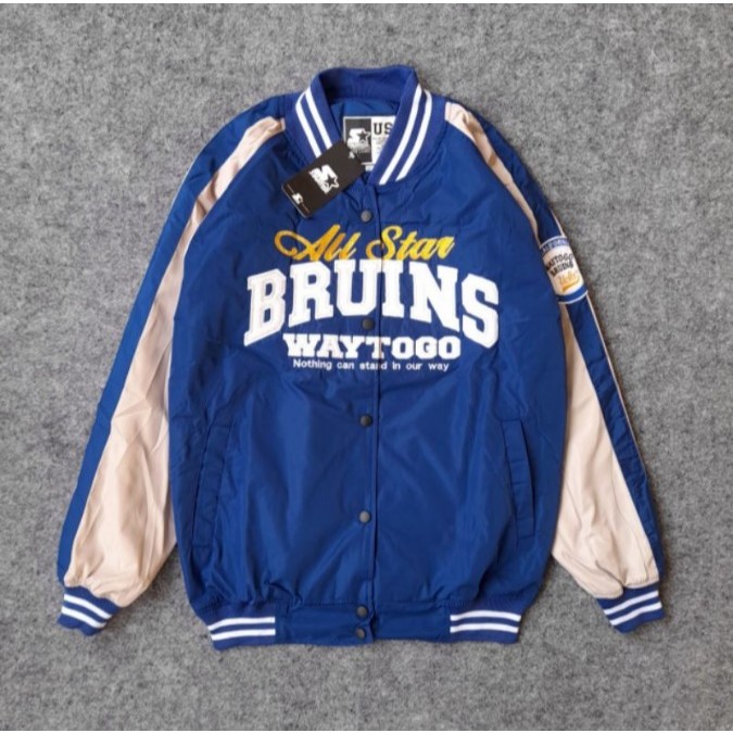 Varsity Series Ucla Bruins Casual Vintage Keren Full Bordir Terbaru