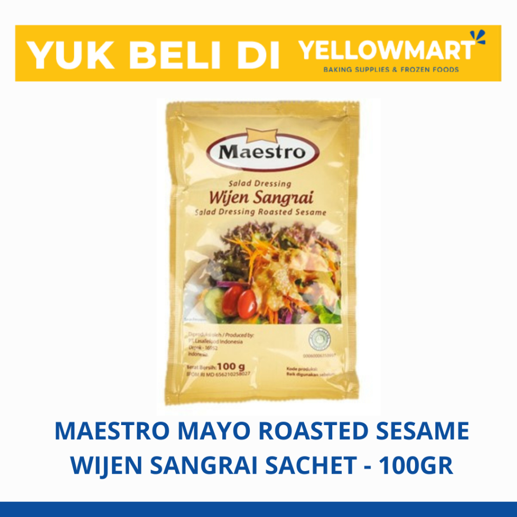 

Maestro Mayo Roasted Sesame Wijen Sangrai Sachet - 100gr